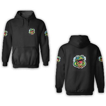 Discover Frog Pet Cute Happy Frog Laughing Smiling Animal Toad Lover Baseball Tees 3D Hoodies