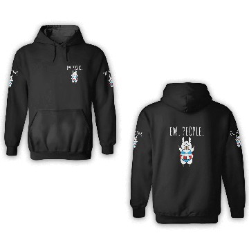 Discover Llama Pet Ew People 3D Hoodies