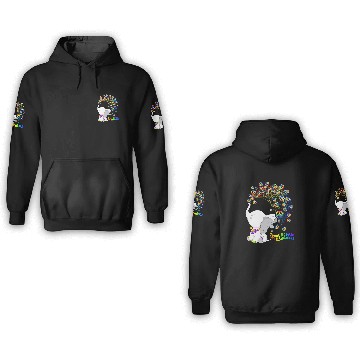 Discover Elephant Mammal Treat People With KIndness 3D Hoodies