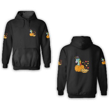 Discover Unicorn Pet vintages Rainbow Pumpkin Cakes Fall Maple Leaves 3D Hoodies