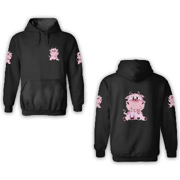 Discover Cow Pet Cute Strawberry Cow Pink 3D Hoodies