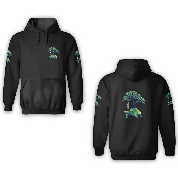 Discover Turtle Pet Bonsai Tree Turtle Japan Art Design Baseball Tees 3D Hoodies