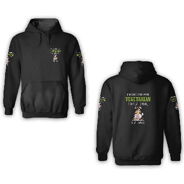 Discover Cow Pet VEGETARIAN COWS EAT GRASS I EAT COWS 3D Hoodies