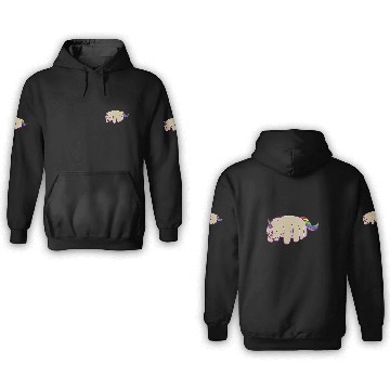Discover Unicorn Pet Tardigrade Unicorn Microbiologist 3D Hoodies