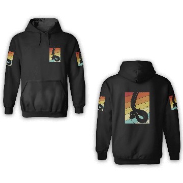 Discover Python Pet Retro Snake Lover Pythonidae Snake Owner Banana Ball Python 1 3D Hoodies