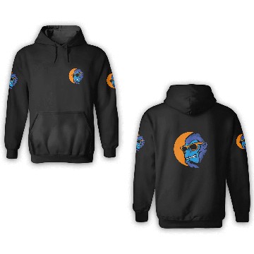 Discover Gorilla Pet Monkey Sunglasses 3D Hoodies