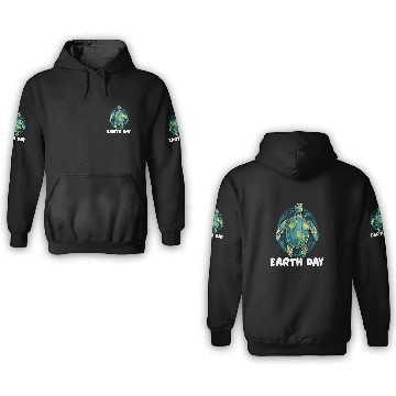 Discover Turtle Pet Earth Day Everyday Sea Turtle Environment Save Earth 03 3D Hoodies