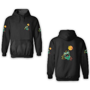 Discover Gecko Pet 80s Gecko With Sunglasses Retro 80s Lizard 3D Hoodies
