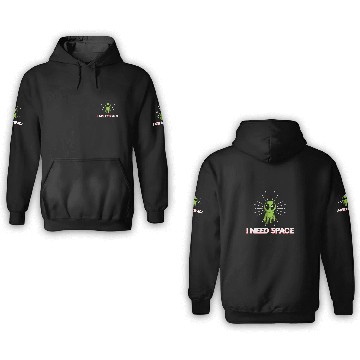 Discover Aliens UFO I need space for astronomy geek 3D Hoodies