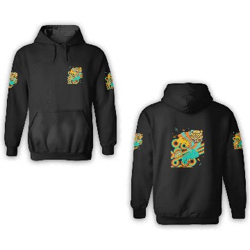 Discover Chameleon Pet vintages Disco 70s 80s Lizard Reptile Zip 3D Hoodies