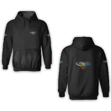 Discover Flat Earth Society 2Flat Earth Map Model Globe Baseball Tees 3D Hoodies