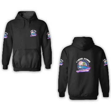 Discover Aliens UFO I Need Space Funny Alien Astronomy Science 3D Hoodies
