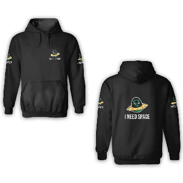 Discover Aliens UFO I need space  for astronomy geek Baseball Tees 3D Hoodies