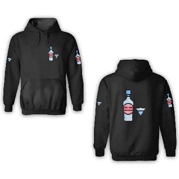 Discover Martini Glass Green Olive Bartender Vodka Gin Cocktail Drink 3D Hoodies