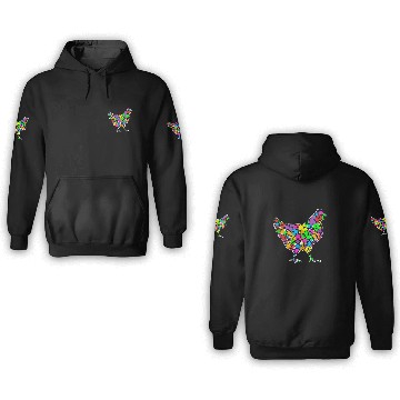 Discover Chicken Pet Polka Dot Pattern Dot Day International Zip 3D Hoodies