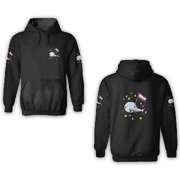 Discover Shark Pet Asexual Hammerhead Shark In Space Ace Pride 3D Hoodies