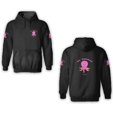 Discover Octopus Pet Kids Childrens St Thomas USVI Octopus Vacation 3D Hoodies