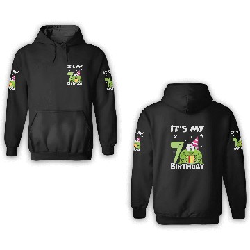 Discover Frog Pet Its My Birthday Frog 7 Themed Frog Birthday Baseball Tees 3D Hoodies