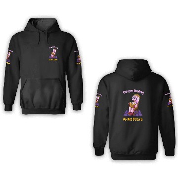 Discover Unicorn Pet Reading Do Not Disturb 2 Baseball Tees 3D Hoodies