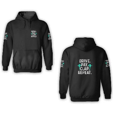 Discover Drive Pay Clap Repeat Gymnastics Dad Gymnast Acrobat Father 3D Hoodies