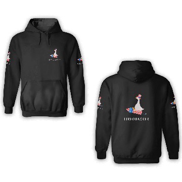 Discover Duck Pet Firequacker Fireworks Duck Goose America Proud 3D Hoodies