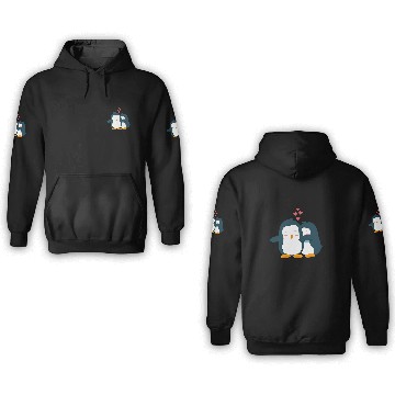 Discover Penguin Pet COUPLES GIFT Wedding Anniversary Engagement Party 3D Hoodies