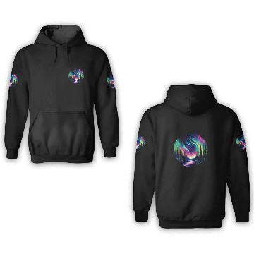 Discover Aurora Borealis Night Sky Northern Lights 2 Baseball Tees 3D Hoodies