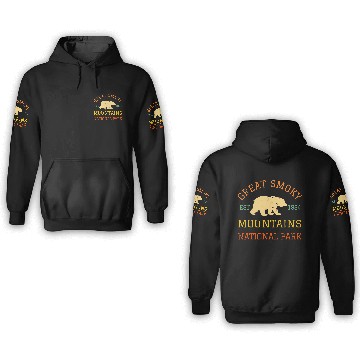 Discover Great Smoky Mountains National Park Bear Hiking 3D Hoodies