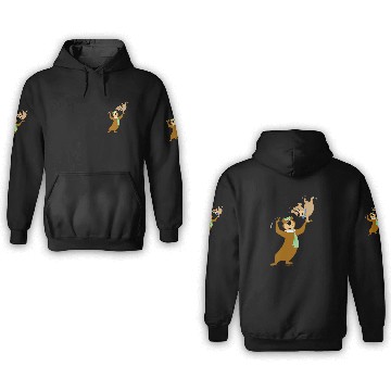 Discover Bear Pet Yogi Bear Boo Boo Do Tricks 3D Hoodies
