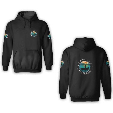 Discover Casey Lake Wisconsin Fishing Zip 3D Hoodies