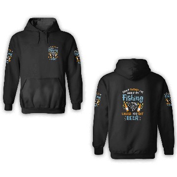 Discover Fishing Fun Beer Do Not Disturb Me Zip 3D Hoodies