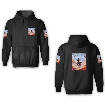 Discover Bear Pet Gorilla Riding Bear With Chicken Nuggets And Cola 3D Hoodies