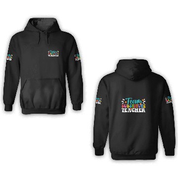 Discover Substitute Teacher 4 Baseball Tees 3D Hoodies