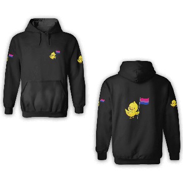 Discover Duck Pet Bisexual Pride Duck Bisexual Baseball Tees 3D Hoodies