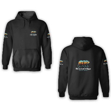 Discover Bear Pet Breckenridge Colorado Bear Retro Mountains Trees 3D Hoodies