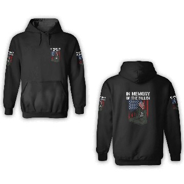 Discover Patriotism In Memory of the Fallen Memorial Day 3D Hoodies
