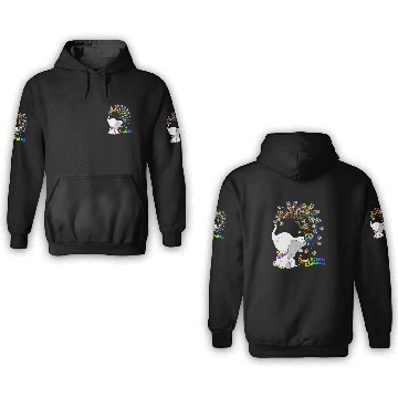 Discover Elephant Pet treat people with kindness 3D Hoodies