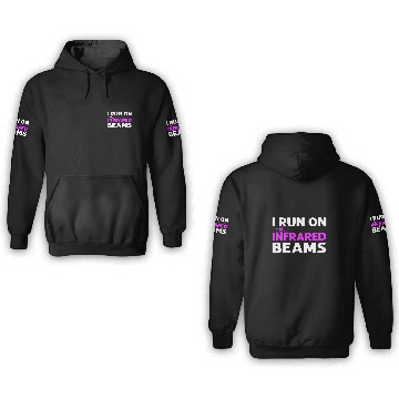 Discover I Run On Infrared Beams Laser Tagging Laser Tag Baseball Tees 3D Hoodies