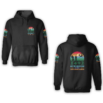 Discover Indigenous Peoples Day 1492 or Columbus day Zip 3D Hoodies