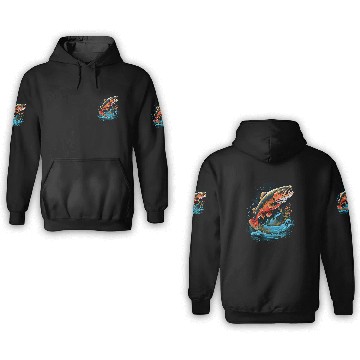 Discover Fisherman Fly Fishing Arctic Char Brook Trout Fish 1 Baseball Tees 3D Hoodies