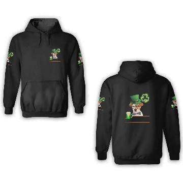 Discover Beer Fun Jack Russell St Patricks Day Irish Green Beer Hat Baseball Tees 3D Hoodies