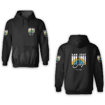 Discover San Jose Surf Vibes Ride the Silicon Waves 3D Hoodies