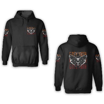 Discover Tattoo motif Independent moth Goth 1 3D Hoodies