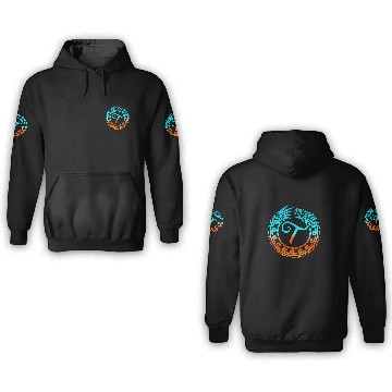 Discover Dragon Pet Tribal Dragon Initial Letter T Monogram Boho 3D Hoodies