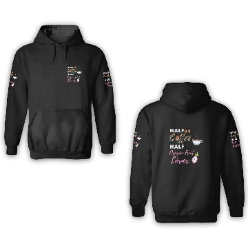 Discover Coffee Fun Half Coffee Half Dragon Fruit Lover Baseball Tees 3D Hoodies