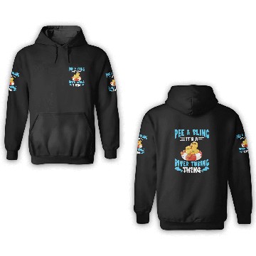 Discover Duck Pet Pee And Bling Summer Float Trip Floating Duck River Tubing 3D Hoodies