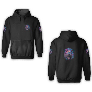 Discover Lion Pet Big cat face head lion 3D Hoodies