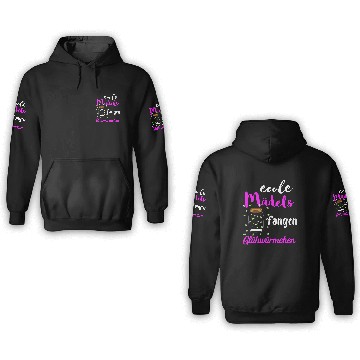 Discover Cool girls catch fireflies glass container light beetle Zip 3D Hoodies