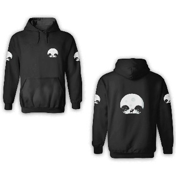Discover Lacrosse Gift Great Moose Design In The Moonlight 3D Hoodies