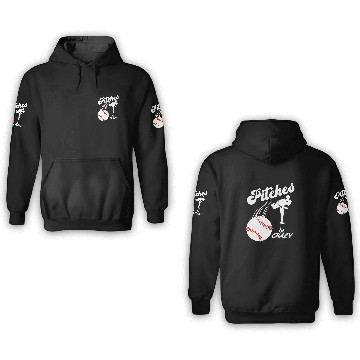 Discover Funny Baseball Pitcher Softball Pitcher Pitches Be crazys 1 3D Hoodies